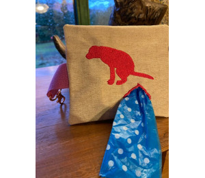 Stickdatei ITH - Tasche Gassitasche Kotbeutel 2 Motive